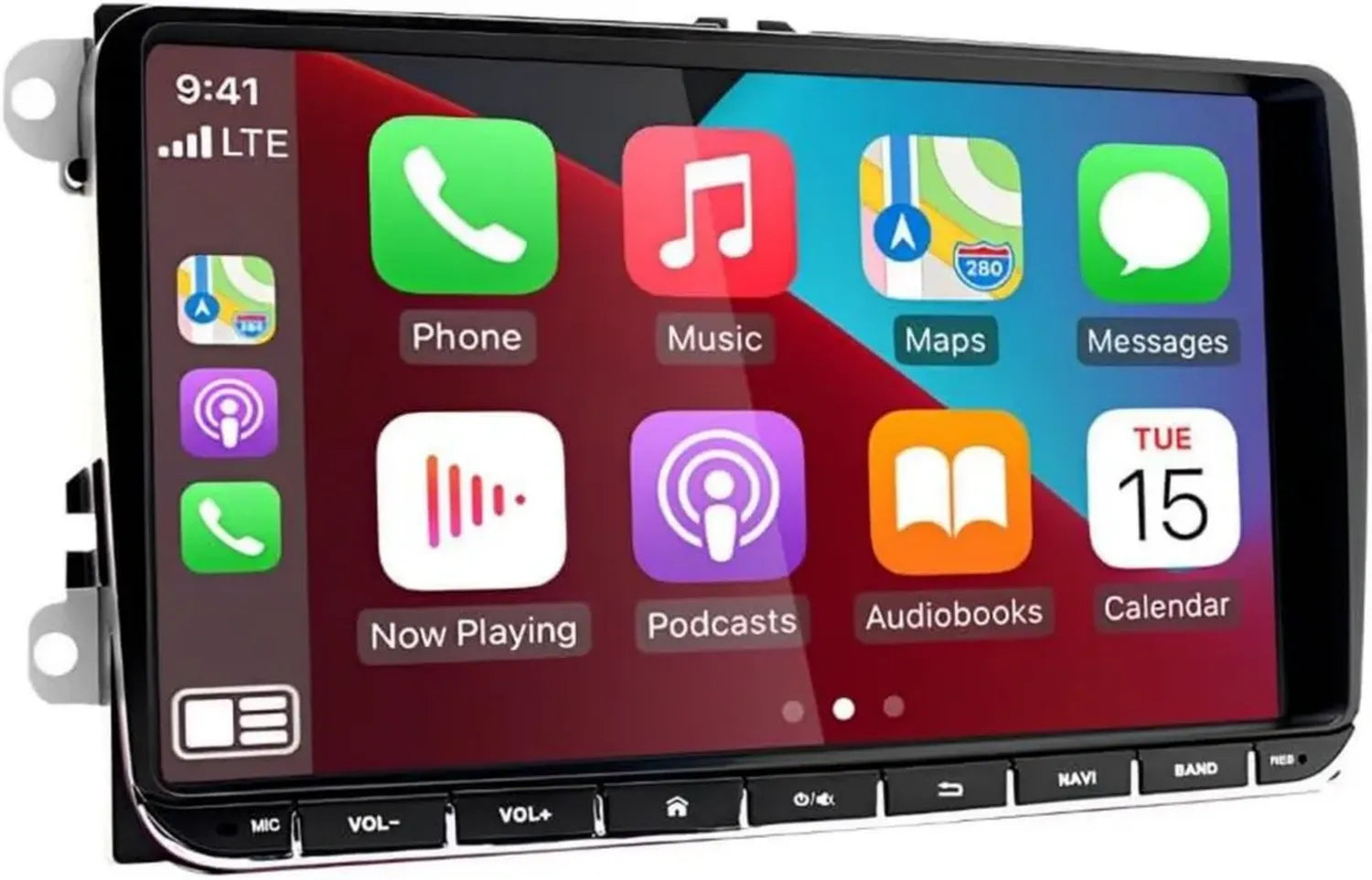 Autoradio 9 Pollici per VW con Carplay, Android Auto e Navigazione GPS