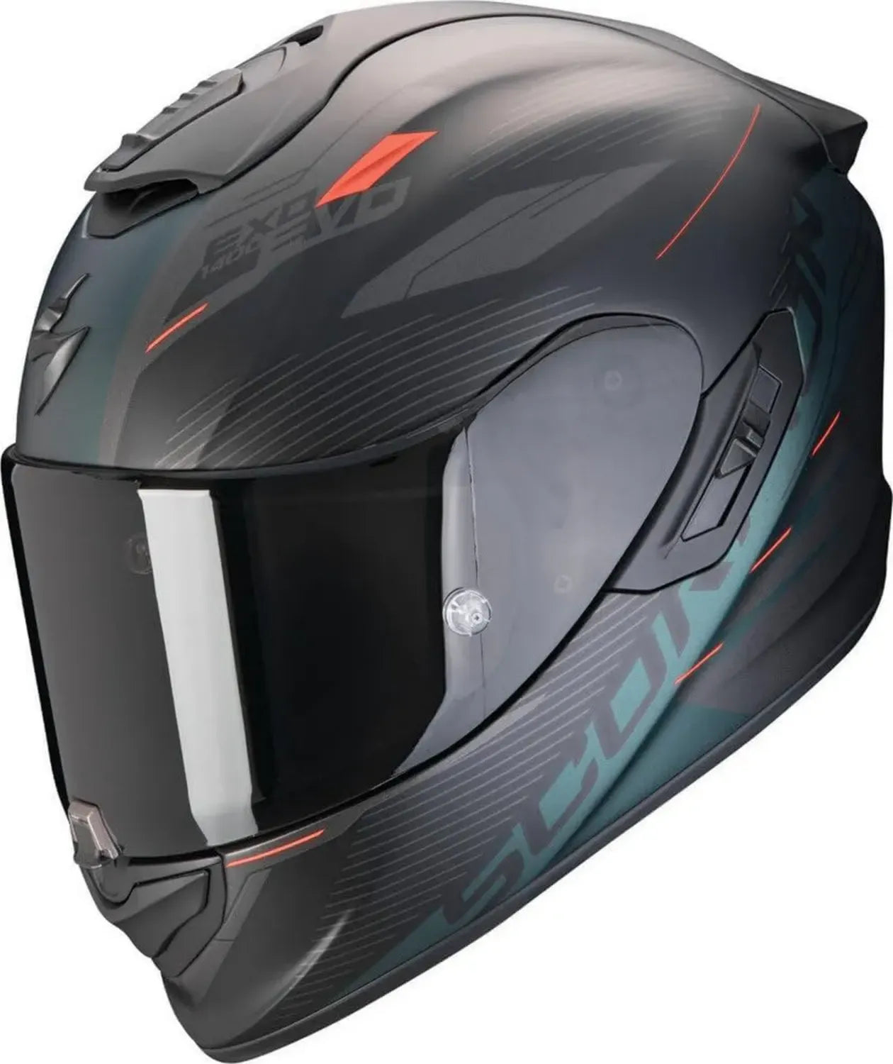 Casco Moto Integrale Scorpion EXO-1400 EVO II Air, Nero-Verde, Taglia L