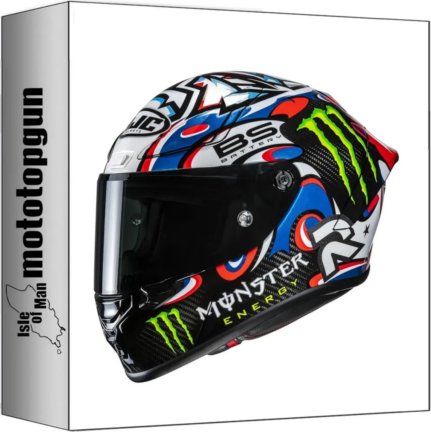 Casco Integrale Moto HJC RPHA 1 V2 Carbon Quartararo Le Mans MC21, Taglia S