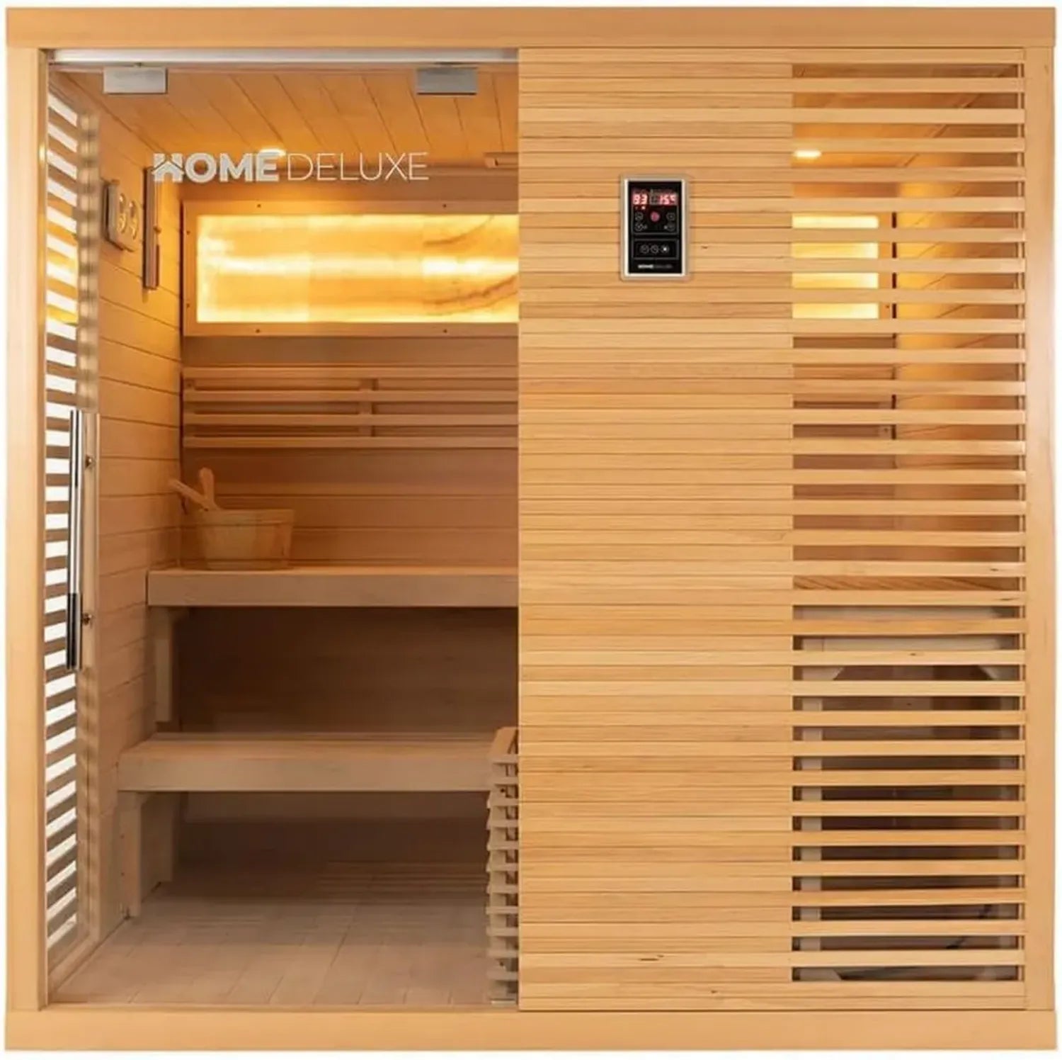 Sauna Tradizionale 5 Persone in Legno di Abete con Forno Inclusa