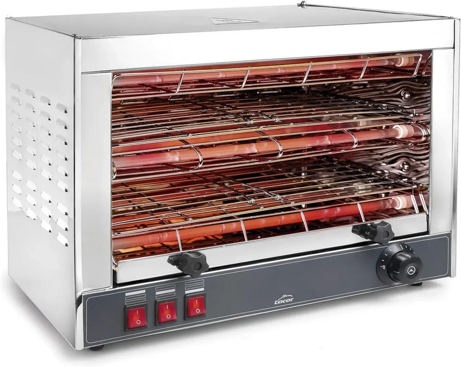 Griglia Elettrica Orizzontale Lacor 3000W con Doppia Piastra