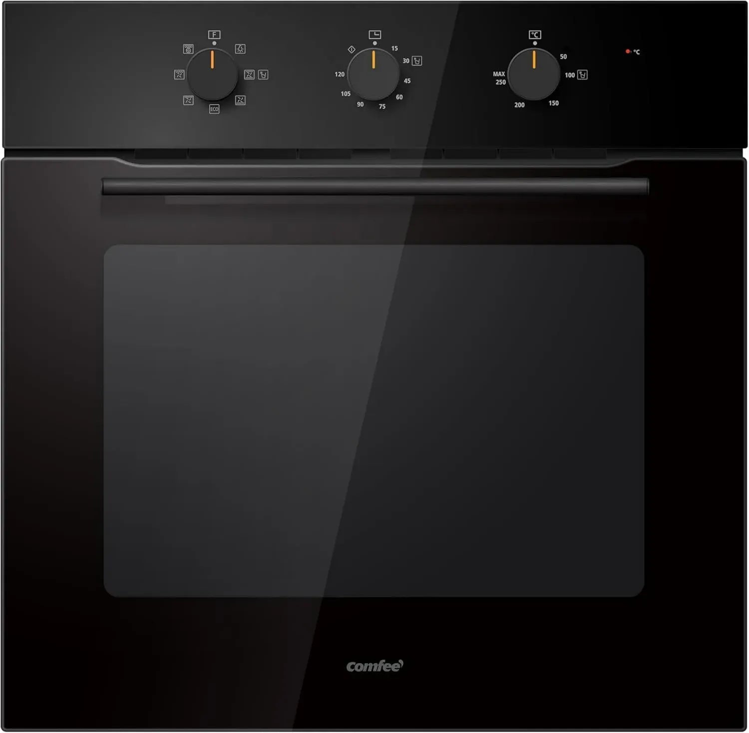 Forno Elettrico Incasso 60L, 8 Programmi, AirFry, Pulizia Facile, Porta Rimovibile, Classe A, Nero