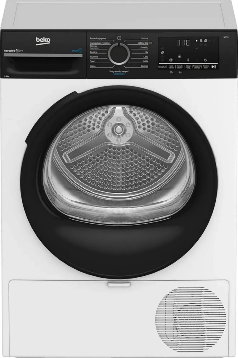 Asciugatrice 9 Kg a Pompa di Calore, Classe Energetica A++
