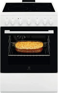 Electrolux LKR620066W - Piano Cottura Elettrico con Forno, Installazione Libera, 60x60 cm, Classe A