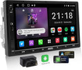Autoradio Android 2 Din 7'' con CarPlay e Android Auto Wireless, Schermo Touch, WiFi/BT/USB, EQ DSP 24-Bande, OBD2, GPS, HDMI, 2+32GB, FM/RDS