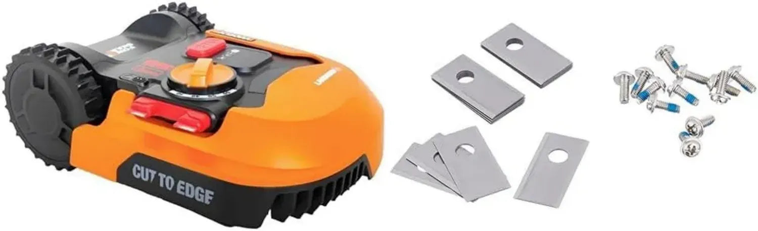 WORX Landroid Plus WR165E Robot Tosaerba con WiFi e Bluetooth, Ideale per Giardini Fino a 500 m², con Piatto di Taglio Flottante e Lama di Ricambio