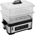 Vaporiera Elettrica Steba DG 2, 1200W, 6L, Acciaio Inox e Nero