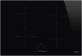 SMEG SI4742D, Piano Cottura a Induzione Vetro Nero, Design Elegante