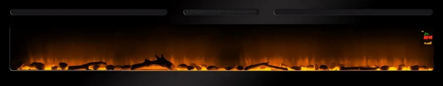 Camino elettrico da incasso Elysee con fiamma LED e termostato