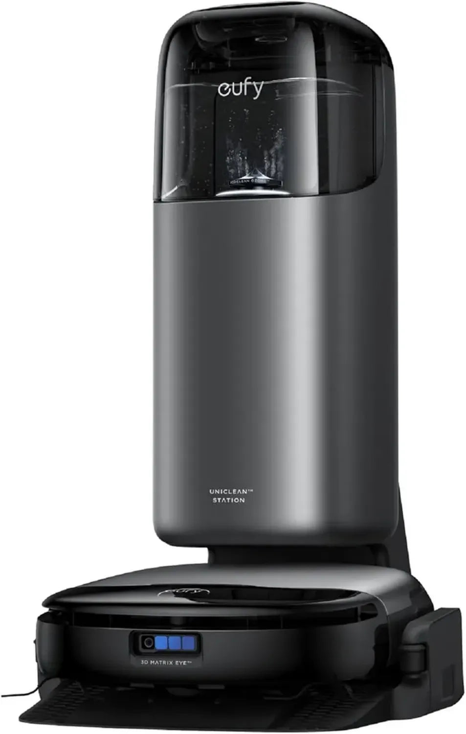 eufy S1 Pro - Robot aspirapolvere versatile con lavapavimenti autopulente, tecnologia Eco Clean Ozon, potenza 8.000 Pa, spazzola automatica, autonomia 180 min su 150 m², navigazione 3D avanzata