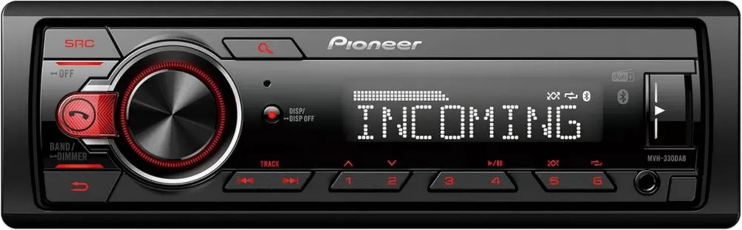 Autoradio 1DIN Pioneer MVH-330DAB con DAB+, USB e Bluetooth