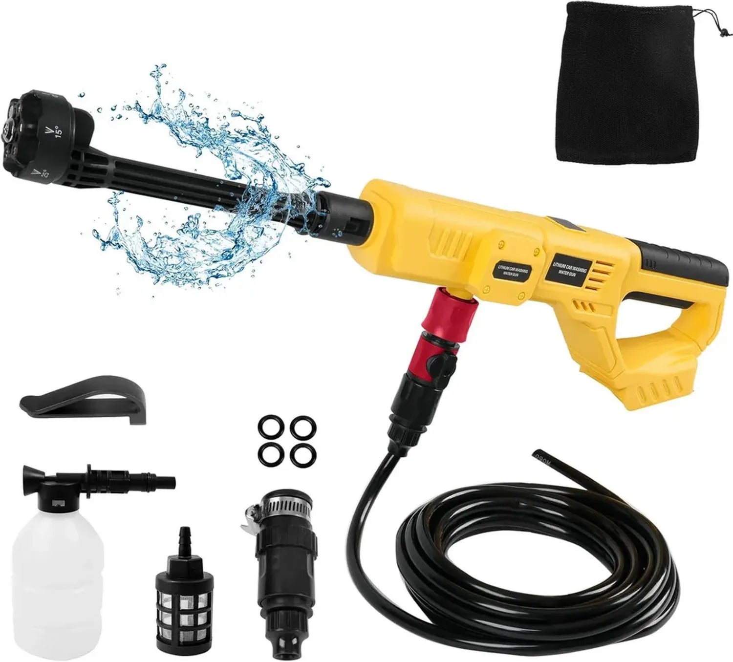 Idropulitrice Portatile a Batteria 18-20V DeWalt, 1000 PSI con Ugello 6-in-1