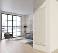 Termosifone moderno verticale 200x74 cm acciaio bianco a tubi tondi PISA