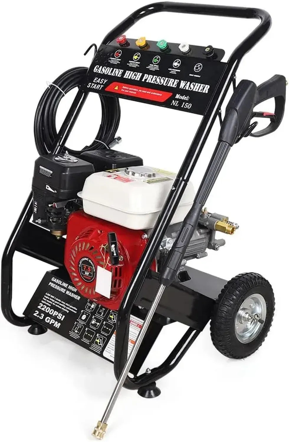 Idropulitrice Professionale a Benzina 7,5 HP per Uso Agricolo e Edile