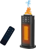 Termoventilatore Ceramico 2000W a Basso Consumo, Silenzioso con 3 Livelli di Calore, Timer e Funzione Caldo/Freddo, Sicurezza Antisurriscaldamento