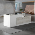 Banco Reception Moderno Multiuso per Ufficio e Negozi, 160x60cm, Destra