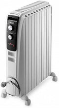 De'Longhi Dragon Radiatore a Olio 2500W, 10 Elementi, Bianco
