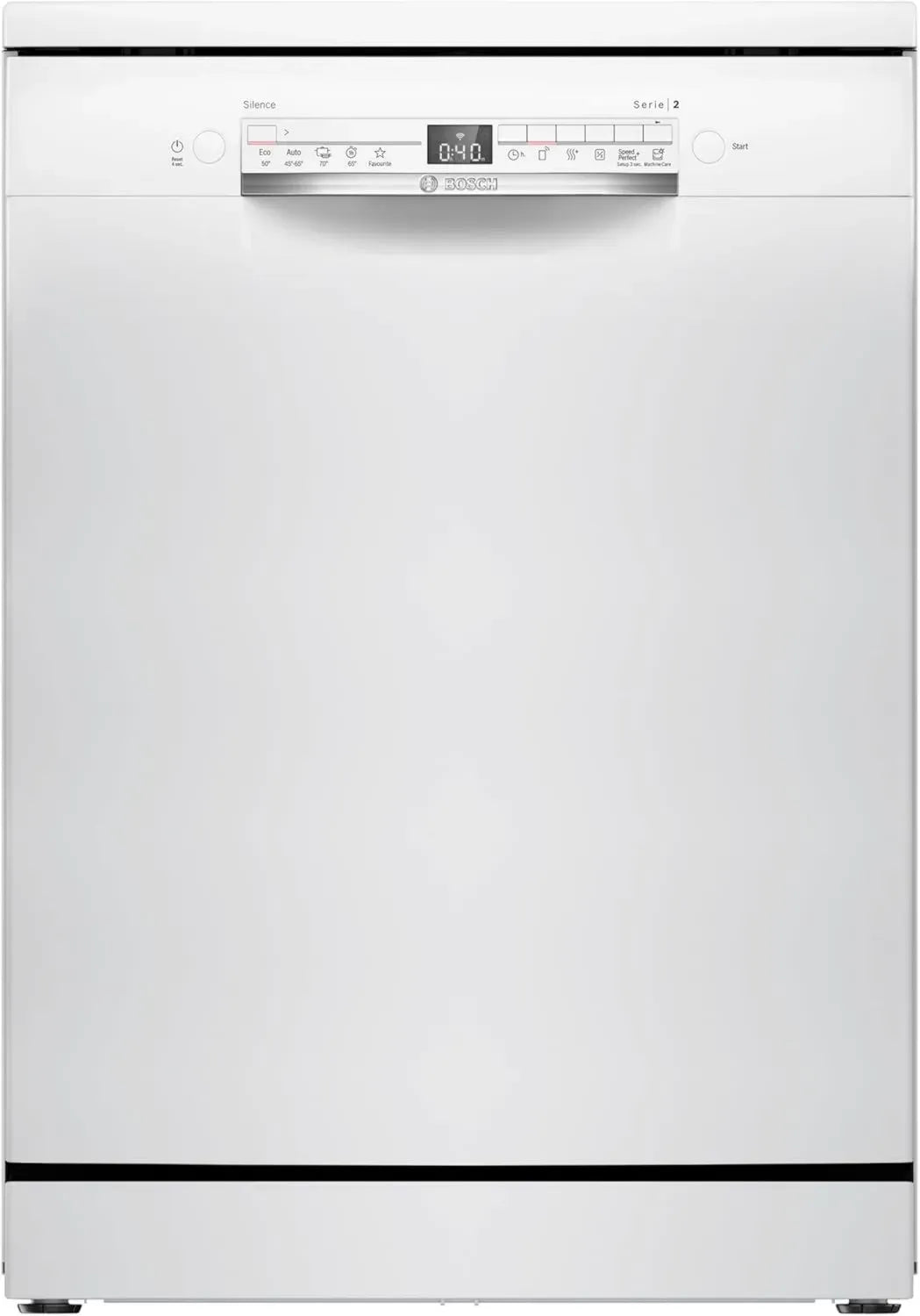Lavastoviglie Bosch 60 cm Serie 2, 13 Coperti, Motore EcoSilence, Cestelli Regolabili, Bianco