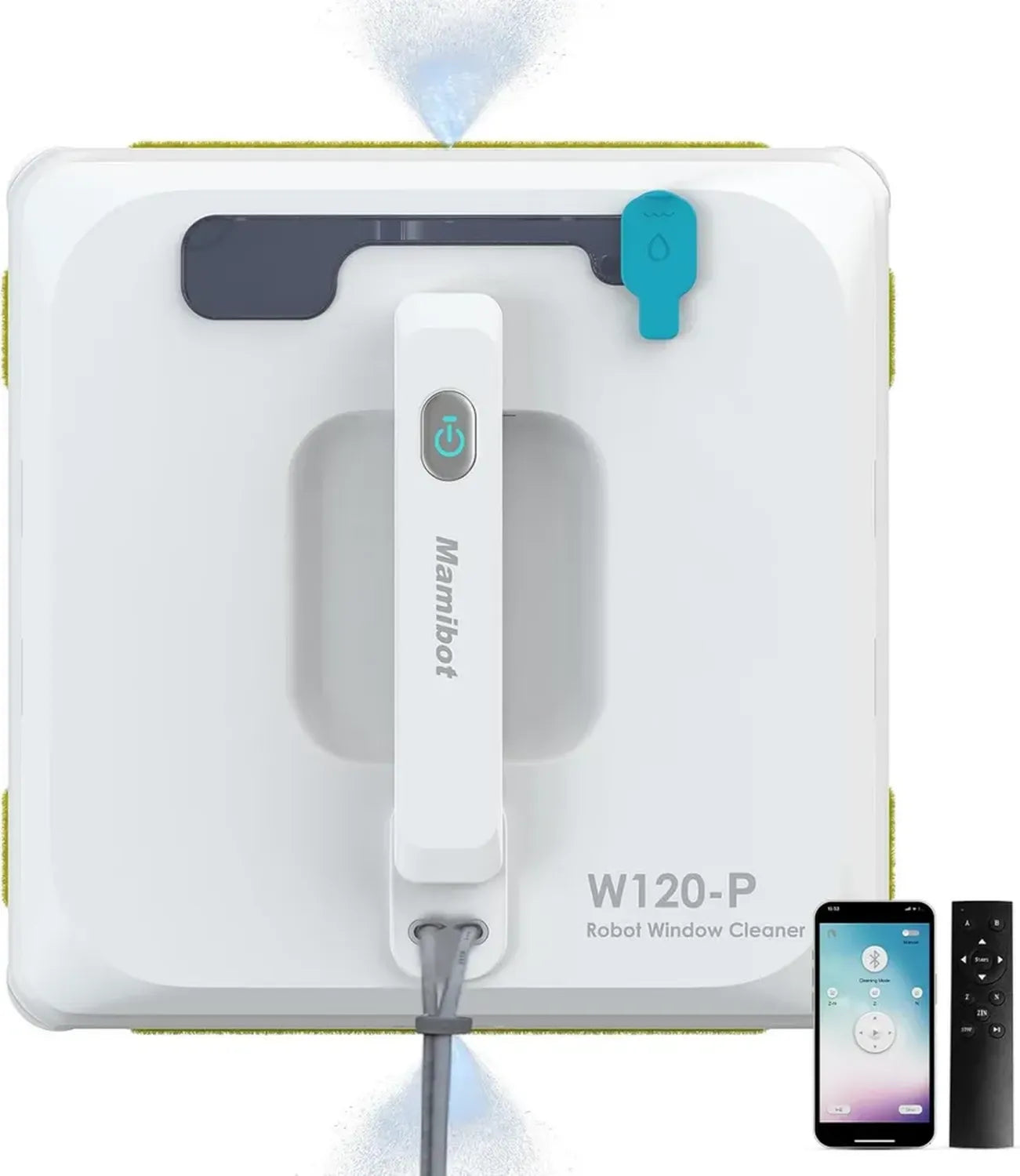 Robot Lavavetri Automatico Mamibot W120-P con Sensore Anticaduta e Spruzzo d'Acqua 3000Pa